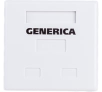 Информационная розетка GENERICA RJ45 кат.5е FTP 2 порта настенная CS2-1C5EF-22-G