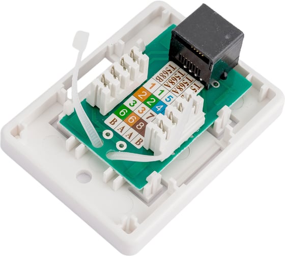 Информационная розетка GENERICA RJ45 кат.5е UTP 1 порт настенная CS2-1C5EU-12-G