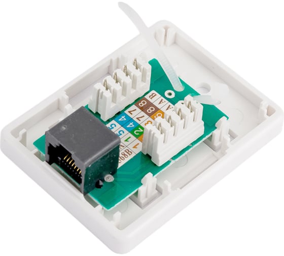 Информационная розетка GENERICA RJ45 кат.5е UTP 1 порт настенная CS2-1C5EU-12-G