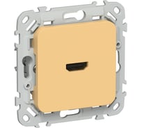 Розетка HDMI IEK FLITE РШДМА-ФлЗ золотарник FI-H10-K90
