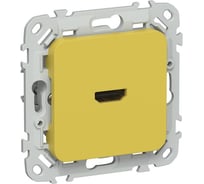 Розетка HDMI IEK FLITE РШДМА-ФлЖК желтый карри FI-H10-K44