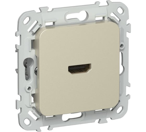 Розетка HDMI IEK FLITE РШДМА-ФлШ шампань FI-H10-K37