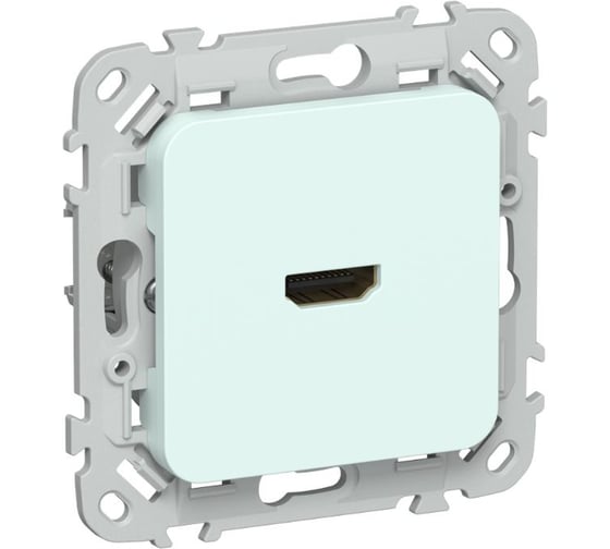 Розетка HDMI IEK FLITE РШДМА-ФлХЛ холодный лед FI-H10-K94