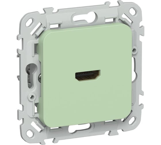 Розетка HDMI IEK FLITE РШДМА-ФлФ фисташковый FI-H10-K93