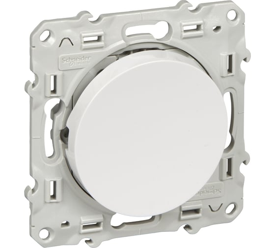 1-клавишный выключатель Systeme Electric Odace Белый, кнопочный, SE S52R206