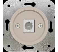 Розетка TV (SAT) МЕЗОНИНЪ Лахта оконечная, скрытой установки, цвет кашемир GE35321-18