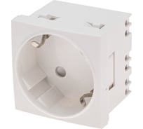 Розетка электрическая REXANT 45x45, CEE 7/4, 2K+3, 16A, белая 11-8977