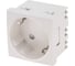 Розетка электрическая REXANT 45x45, CEE 7/4, 2K+3, 16A, белая 11-8977 1