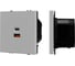 Розетка USB Arlight ARL NOBE тип А+С+С софт-тач никель SCT-MUACC-SFPL-FC-IS 1шт 061838(1) 2