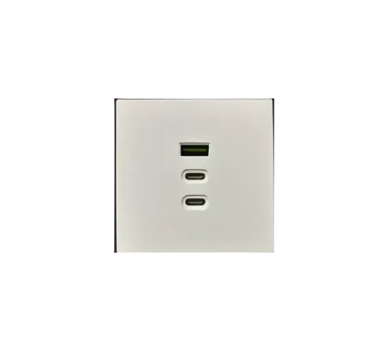 Розетка USB Arlight ARL NOBE тип А+С+С софт-тач белый кварц SCT-MUACC-SFPL-FC-WH 1шт 061839(1)