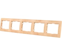 5-постовая рамка TDM ELECTRIC горизонтальная, ЭКО сосна Таймыр SQ1814-0232