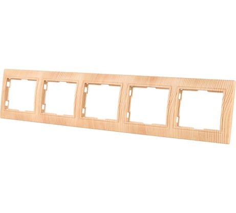 5-постовая рамка TDM ELECTRIC горизонтальная, ЭКО сосна Таймыр SQ1814-0232