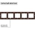 5-постовая рамка TDM ELECTRIC горизонтальная, ЭКО бук Таймыр SQ1814-0332 3