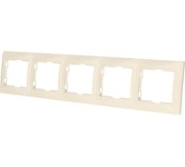 5-постовая рамка TDM ELECTRIC горизонтальная, слоновая кость Таймыр SQ1814-0133