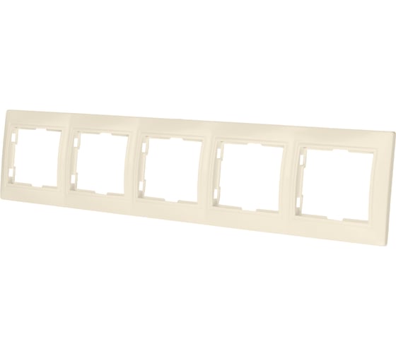 5-постовая рамка TDM ELECTRIC горизонтальная, слоновая кость Таймыр SQ1814-0133 1