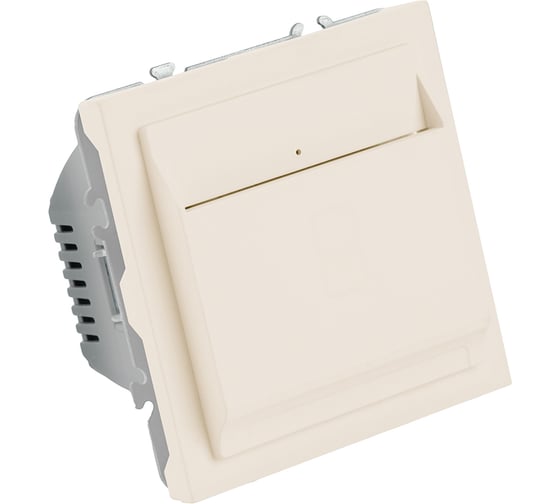Выключатель карточный (механизм) STEKKER 250В, 40А, серия Эмили, RSW40-5114-08, кашемир, soft touch, 50702