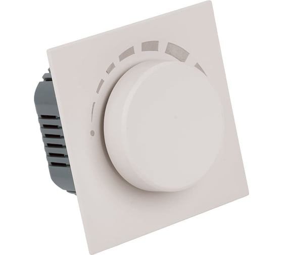 Выключатель диммирующий (механизм) STEKKER 250В, 1200W, серия Мия, RSW10-3106-08, пудровый жемчуг, 50567