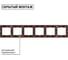 6-постовая рамка TDM ELECTRIC горизонтальная, ЭКО бук Таймыр SQ1814-0334 3
