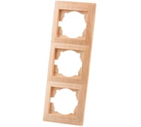 Рамка TDM ELECTRIC 3-х постовая вертикальная сосна серии "Лама" SQ1815-0334