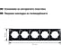 5-постовая рамка TDM ELECTRIC горизонтальная, графит Лама SQ1815-0637 3