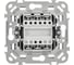 Выключатель IEK FLITE 2-клавишный 10А ВС12-1-0-ФлЧ черный FI-V20-0-10-1-K02 3