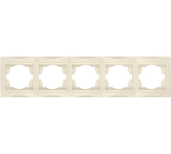 5-постовая рамка TDM ELECTRIC горизонтальная, слоновая кость Лама SQ1815-0137 1