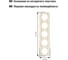 5-постовая рамка TDM ELECTRIC горизонтальная, слоновая кость Лама SQ1815-0137 3
