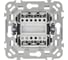 Выключатель IEK FLITE 2-клавишный 10А ВС12-1-0-ФлА алюминий FI-V20-0-10-1-K47 3