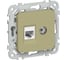 Розетка 2-я IEK FLITE RJ45/TV кат.5Е UTP РКТВ5е-2-0-ФлО ол. FI-AK22-1-K26 1