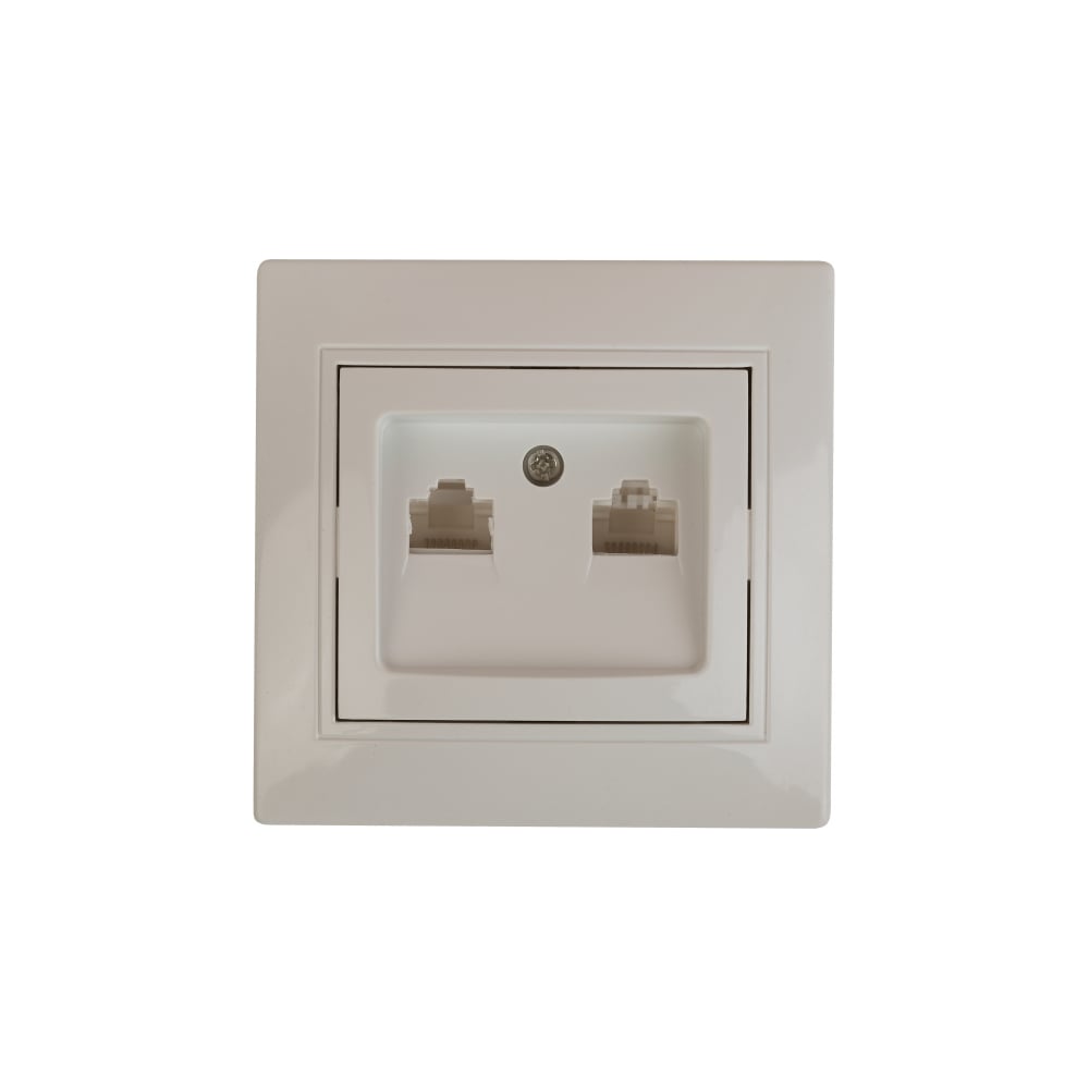 Информационная розетка Intro Plano 1-304-02 2xRJ45 скрытая установка ...