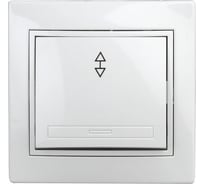 Переключатель Intro Plano 1Э10301, 10А250В, скрытая установка, белый Б0038824