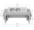 Розеточный блок черный FABRIKA MVK G4702-2AC 2