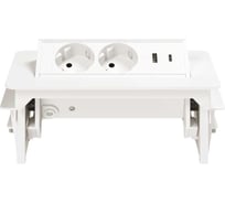 Розеточный блок белый FABRIKA MVK G4702-2AC-W