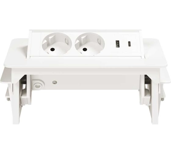 Розеточный блок белый FABRIKA MVK G4702-2AC-W