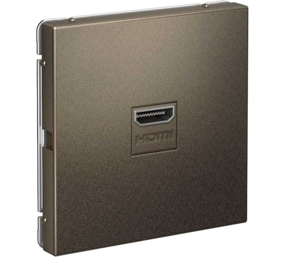 Розетка HDMI Systeme Electric ARTGALLERY механизм, мокко GAL000680