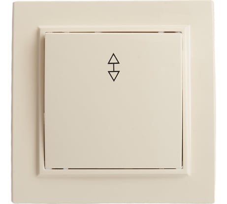 1-клавишный переключатель STEKKER PSW10-9005-02, 250В, 10А, серия Эрна, слоновая кость 39618