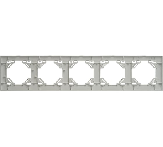 Горизонтальная 5-местная рамка STEKKER PPFR00-9005-01, серия Эрна, белый 39620