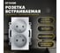 2-местная розетка STEKKER с защитной шторкой механизм без заземления, 10А, Катрин, GLS10-7113-01, белый 39573 2