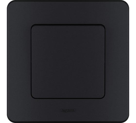 Выключатель Legrand одноклавишный Legrand Inspiria 10А 250В безвинтовые зажимы антрацит 673603
