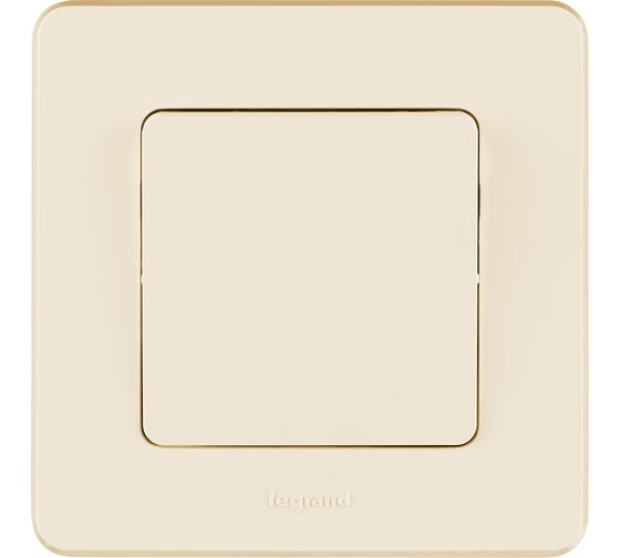 Выключатель Legrand одноклавишный Legrand Inspiria 10А 250В безвинтовые зажимы слоновая кость 673601