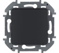 Переключатель Legrand перекрёстный одноклавишный Legrand Inspiria 10А 250В винтовые зажимы антрацит 673683