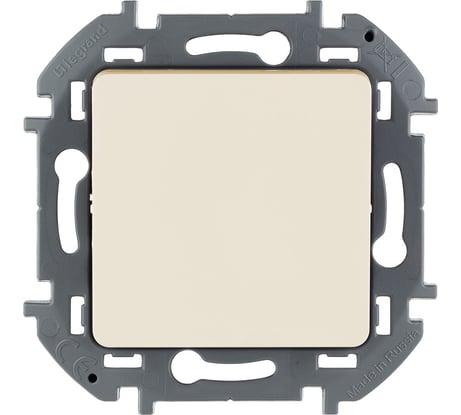 Переключатель Legrand одноклавишный Legrand Inspiria 10А 250В безвинтовые зажимы слоновая кость 673651