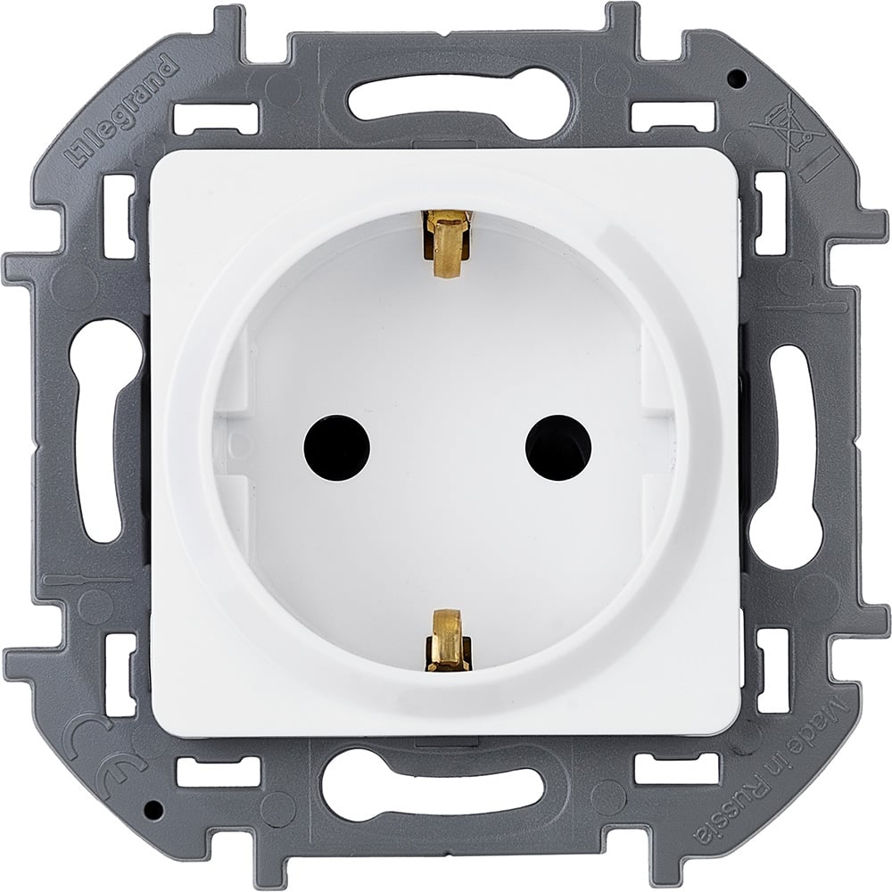 Розетка Legrand с заземлением Legrand Inspiria без шторок 16А 250В ...