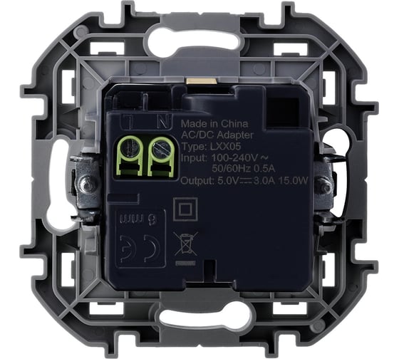 Зарядное устройство с двумя USB-разьемами Legrand A-C 240В/5В 3000мА INSPIRIA слоновая кость 673761