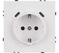 Механизм розетки с USB зарядкой Arlight SCT-NOBE-MUCC-SFPL-WH 1шт 061818