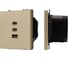 Механизм розетки с быстрой USB зарядкой Arlight SCT-NOBE-MUACC-SFPL-FC-GD 1шт 061836 2