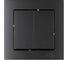 Выключатель Systeme Electric ATLASDESIGN SMART 2-клавишный с подсветкой с опц.нейтралью, Zigbee, сх.1, L(N), 10А, мех., КАРБОН ATN001017Z 2