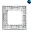 Рамка для розетки LIVOLO 1 пост, цвет белый матовый, стекло BB-C7-SR-11 MT 4