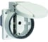 Розетка встраиваемая Bals Schuko 16A 3п(2P+PE) 250В, IP54 Quick-Connect серая 71103 1
