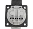 Розетка встраиваемая Bals Schuko 16A 3п(2P+PE) 250В, IP54 Quick-Connect серая 71103 5